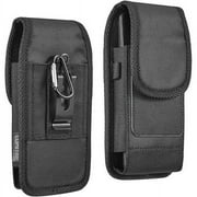 Cell Phone Pouch Nylon Holster Case with Belt Clip Cover for Apple iPhone 16 15 14 13 12 11 Pro Max Plus Case, Samsung Galaxy A14 A15 A35 S23 FE Note 20 Ultra S24 Ultra S24 Plus S23 Ultra S23 Plus